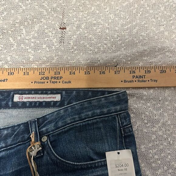 AG Adriano Goldschmied The Premiere Skinny Straight Jeans 32 32R NWT DEADSTOCK - Picture 12 of 16